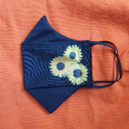  ماسک پارچه ای آفتاب گردان قابل شست و شو|Hoonarshop