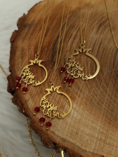 گردنبند استیل انار|Badalijatselen