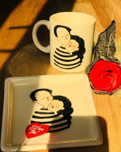 ماگ و زیرلیوانی|eshq.negar