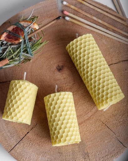 شمع موم عسل|Bee_candle