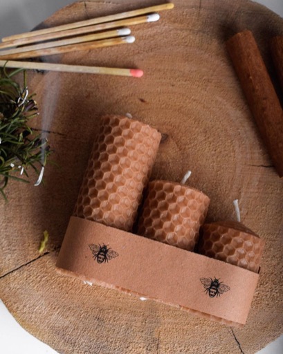 شمع قهوه ای|Bee_candle