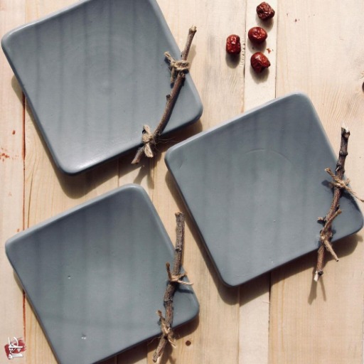 بشقاب مربعی سفالى|کوبـاچِـــه