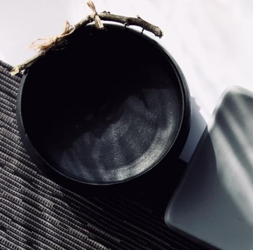 کاسه سفالى با ديتيل چوب|کوبـاچِـــه