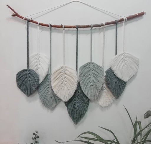 مکرومه آویز برگ|گالری بهار