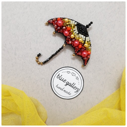 سنجاقسینه طرح چتر|گالری آبی